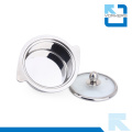 Fashionable Shape Stainless Steel Hot Pot & Cooking Pot with Glass Lid